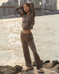 Halo Straight Leg Pant Women's Chia Heather Pants | Vuori sale