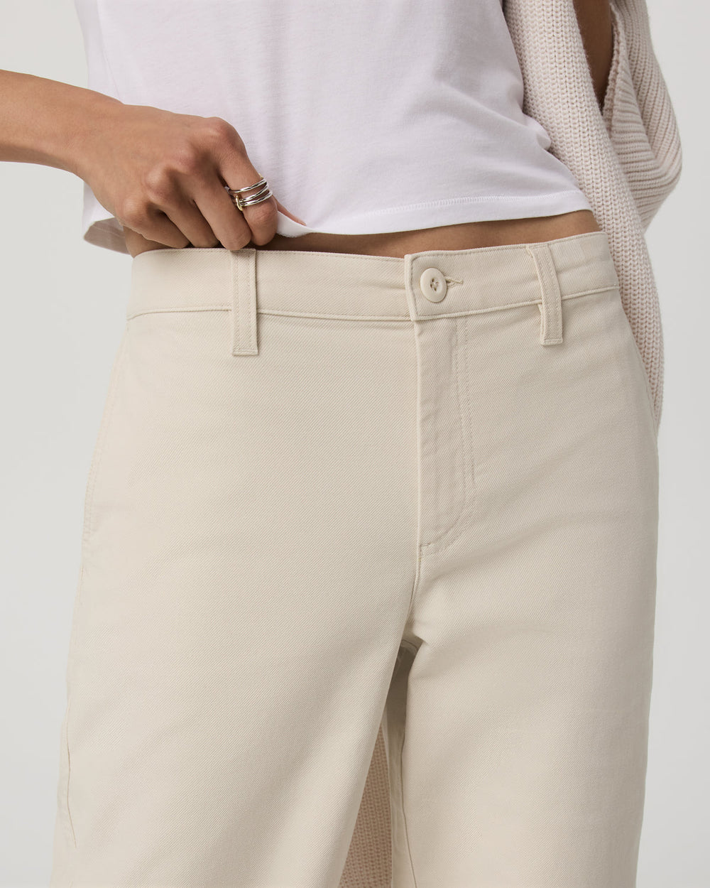 Telluride Twill Pant Women's Bone Mid-Low Rise Pants | Vuori onsale