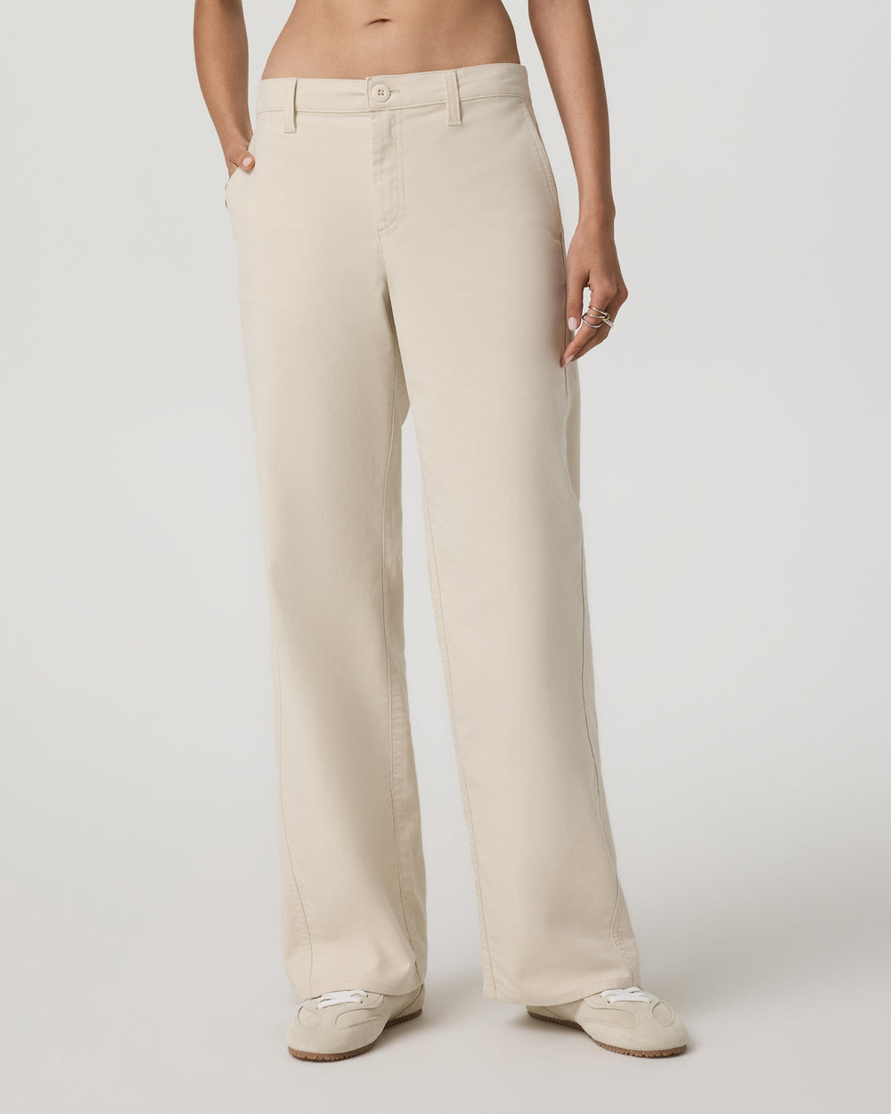 Telluride Twill Pant Women's Bone Mid-Low Rise Pants | Vuori onsale