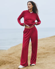 Waffle Wideleg Pant Women's Strawberry Waffle Knit Pant | Vuori discount