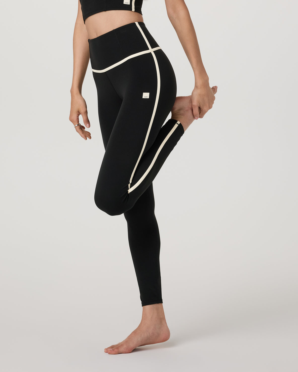 Vuori AllTheFeels™ Corset Legging Black Leggings | Vuori for sale