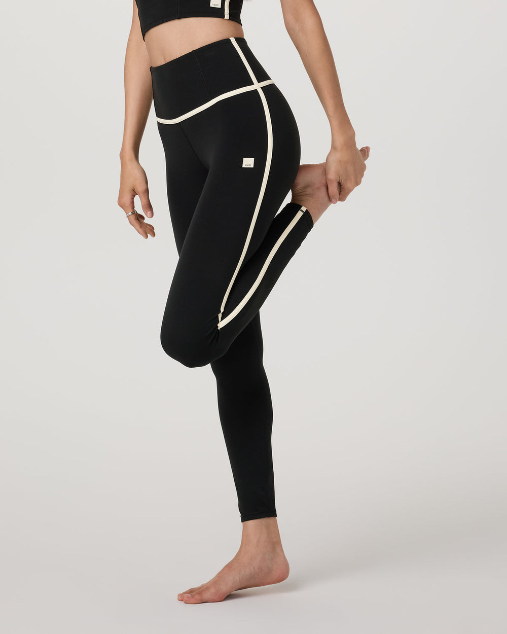 Vuori AllTheFeels™ Corset Legging Black Leggings | Vuori for sale