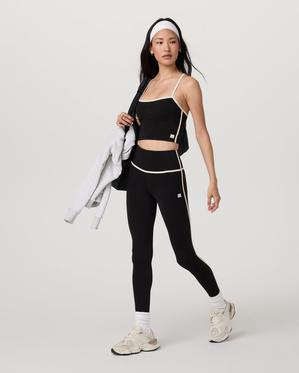 Vuori AllTheFeels™ Corset Legging Black Leggings | Vuori for sale