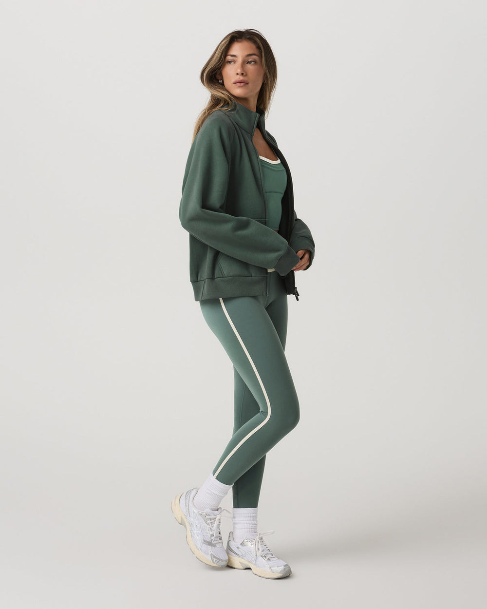 Vuori AllTheFeels™ Corset Legging Women's Agate Green Leggings | Vuori online