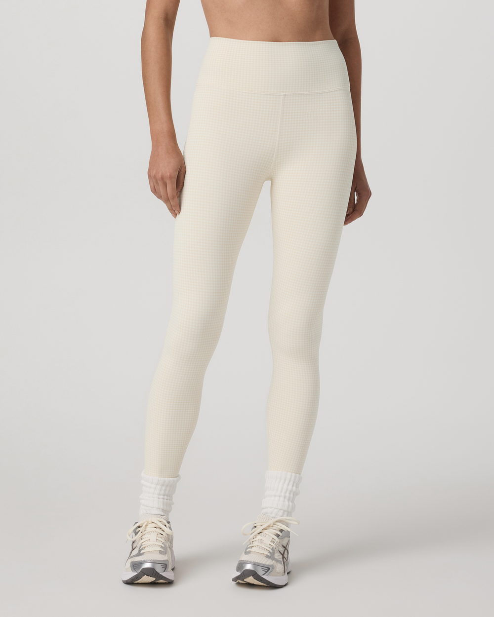Micro Houndstooth Legging Natural Micro Houndstooth | Vuori discount