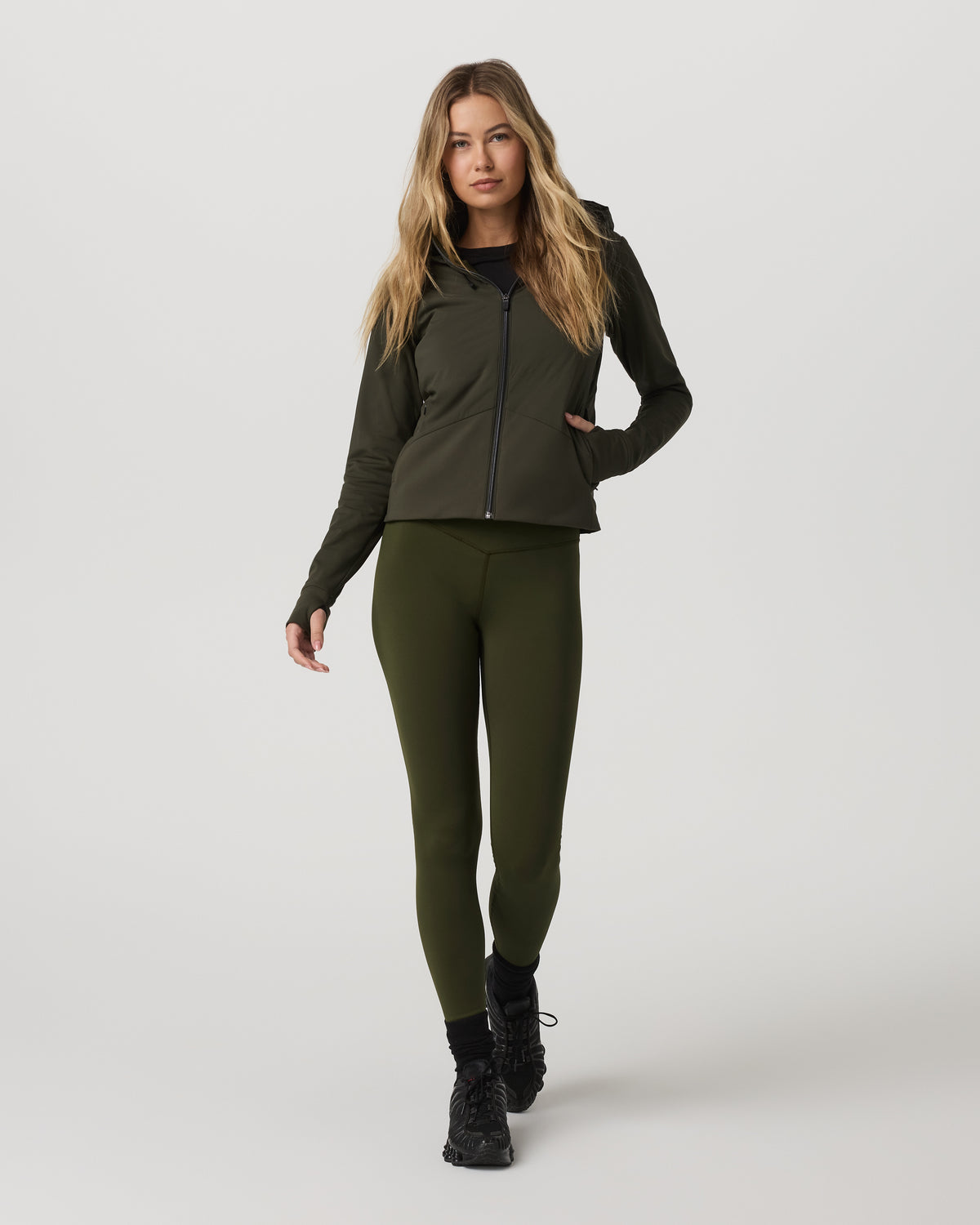 Chilled Out Legging Women's Olive High-Waist Leggings | Vuori shop