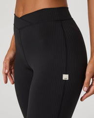 Inversion Rib Slim Flare Women's Black Slim Flare Leggings | Vuori onsale