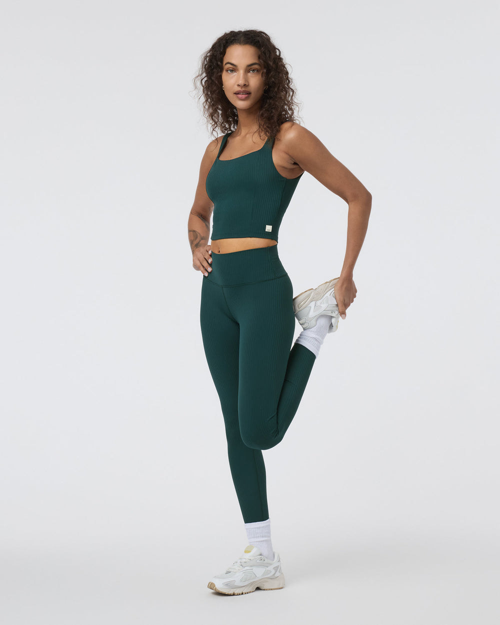 Inversion Rib Legging Moss | Vuori online