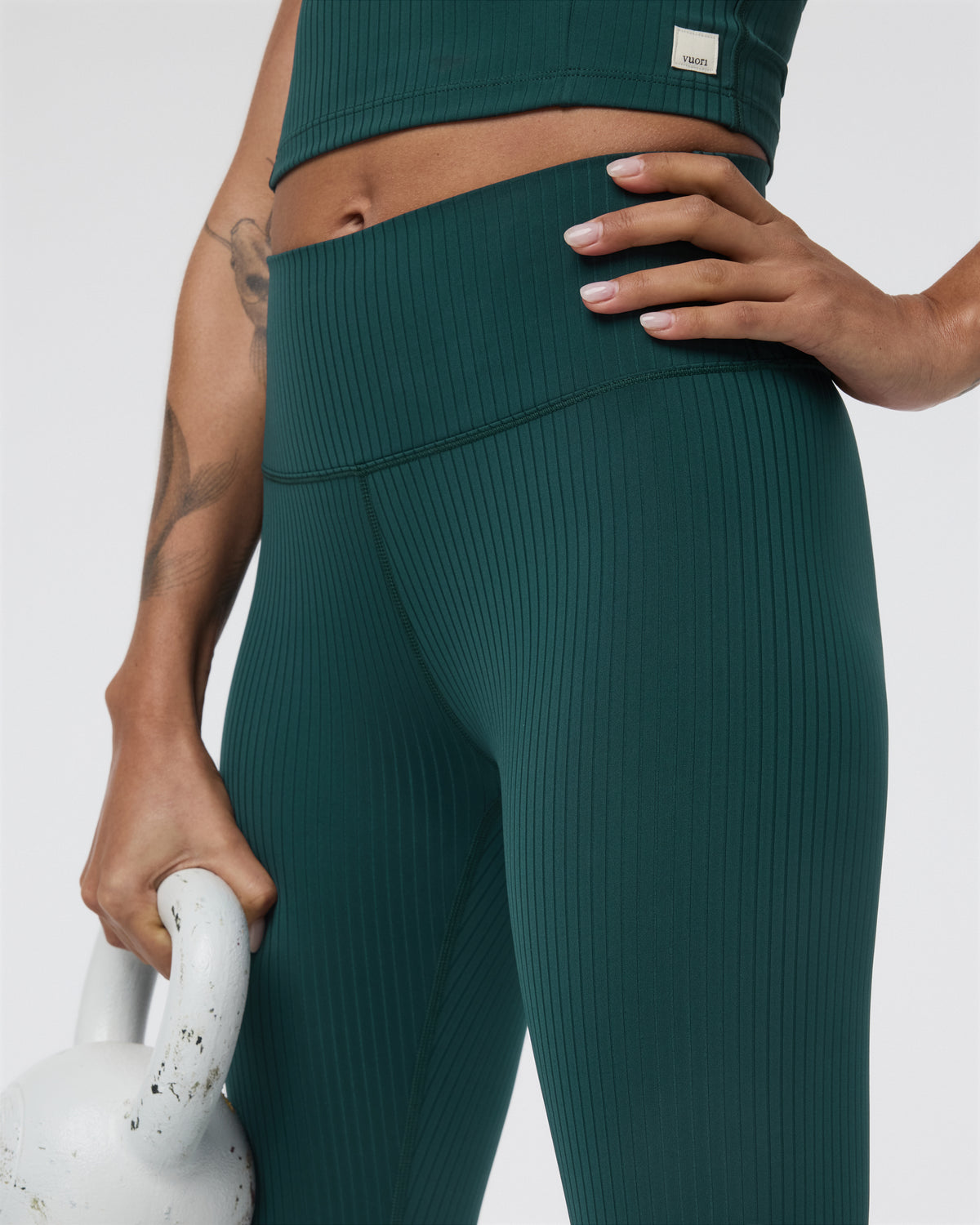 Inversion Rib Legging Moss | Vuori online