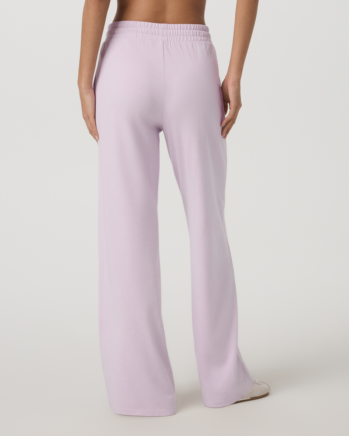 Halo Essential Wideleg Women's Lilac Breeze Heather Pants | Vuori for sale
