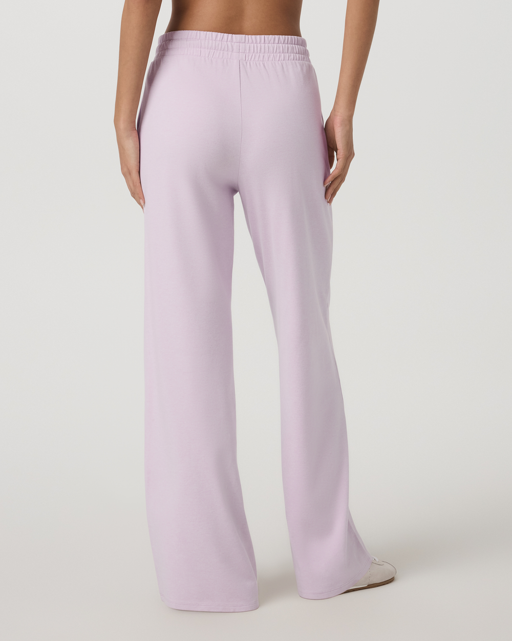 Halo Essential Wideleg Women's Lilac Breeze Heather Pants | Vuori for sale