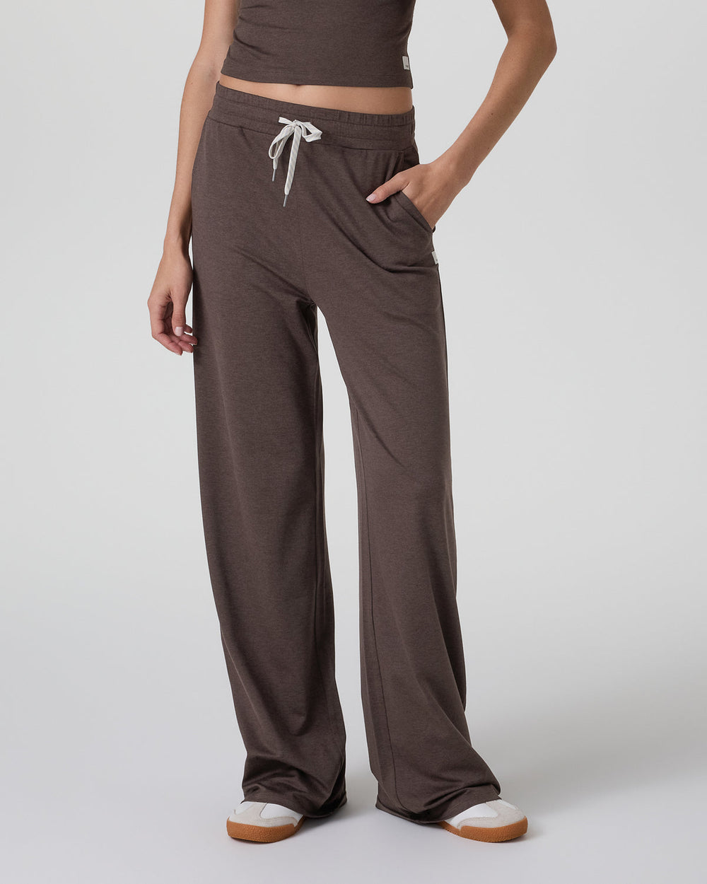 Halo Essential Wideleg Pant Java Heather | Vuori for sale