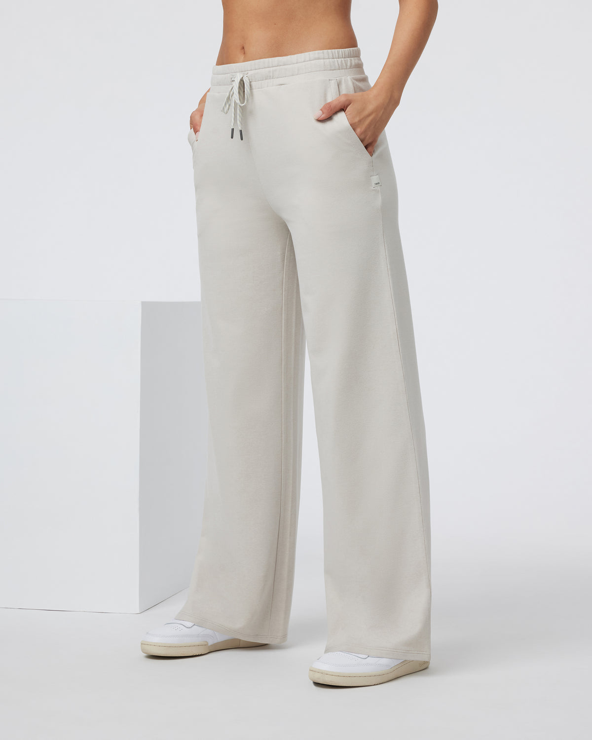 Halo Essential Wideleg Ecru Heather | Vuori online