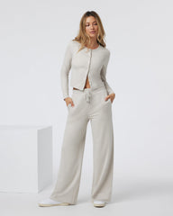 Halo Essential Wideleg Ecru Heather | Vuori online