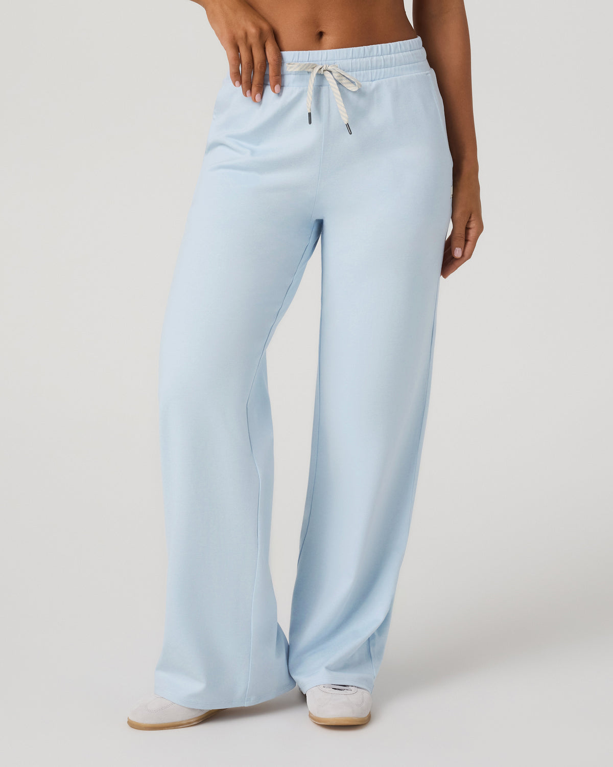 Halo Essential Wideleg - Short Soft Sky Heather Pants | Vuori discount