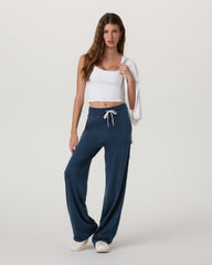 Halo Wideleg - Long Women's Blue Coast Heather Pants | Vuori outlet