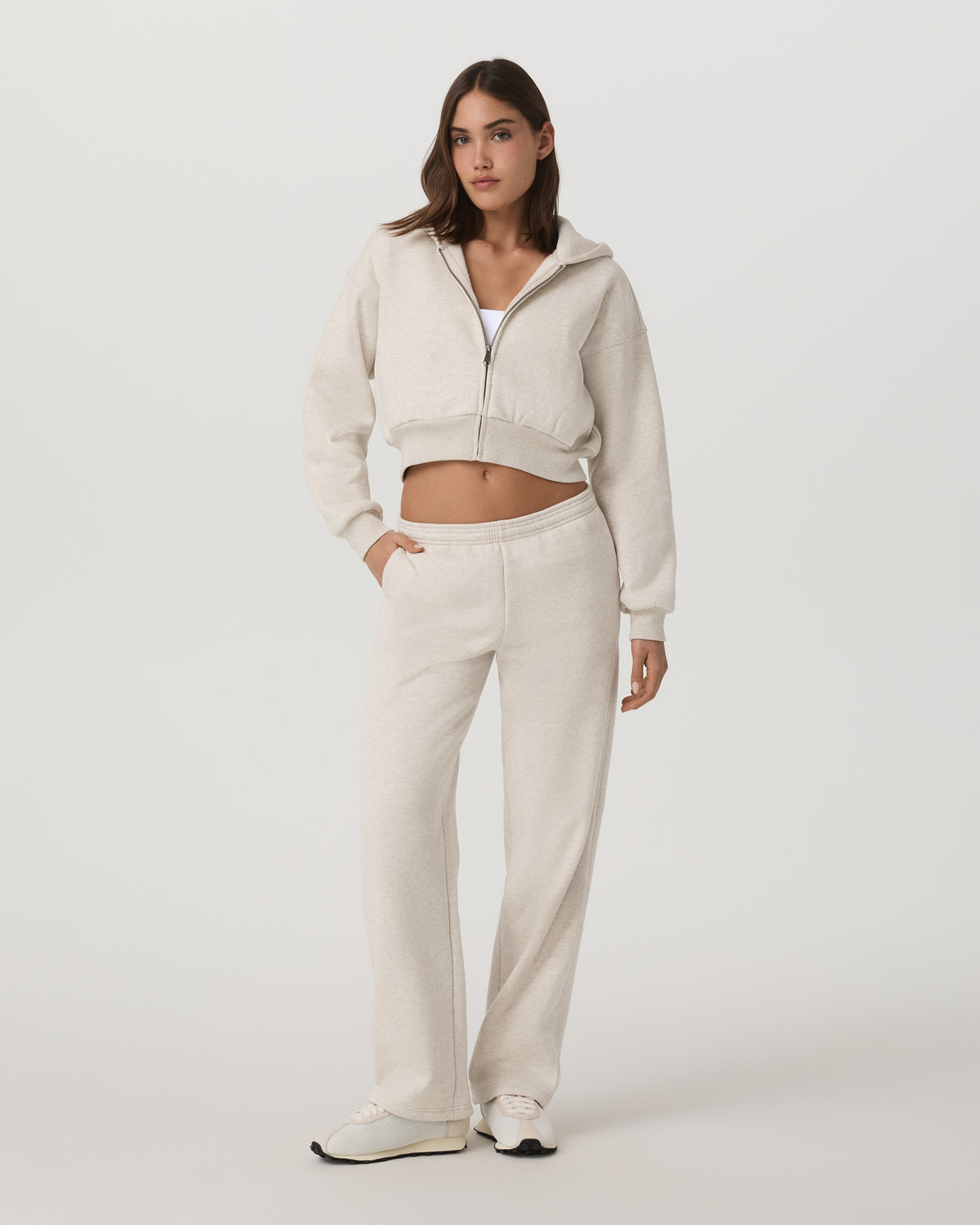 Women's Restore Straight Leg Sweatpant Bone Heather | Vuori outlet