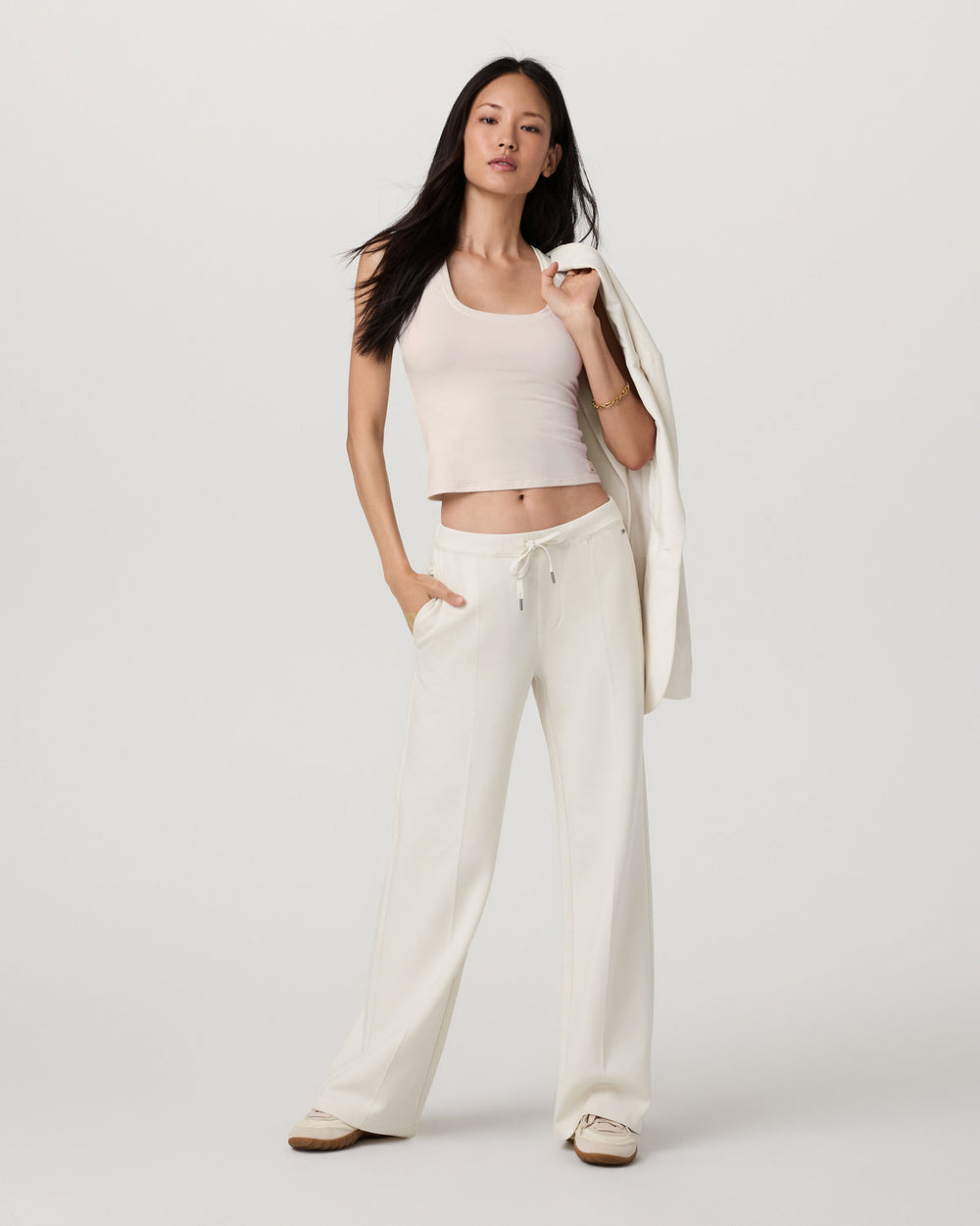 Compose Wideleg Pant Marshmallow Mid-High Rise Pants | Vuori discount