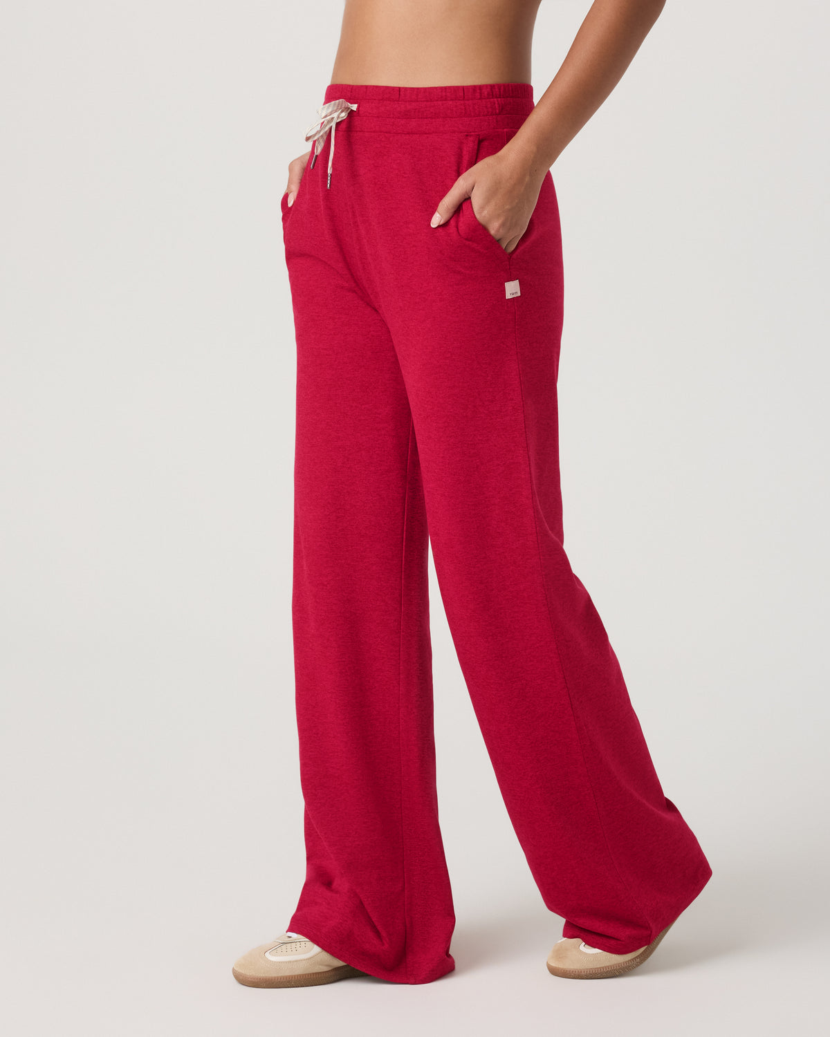Halo Wideleg Women's Strawberry Heather Pants | Vuori discount