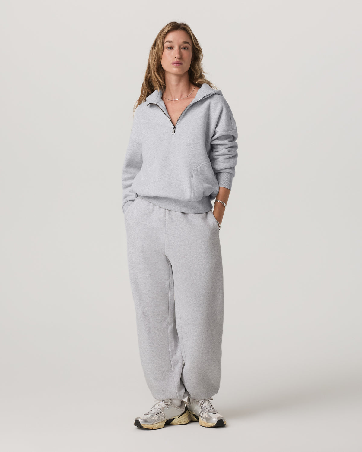 Women's Restore Classic Sweatpant - Short Pale Grey | Vuori discount