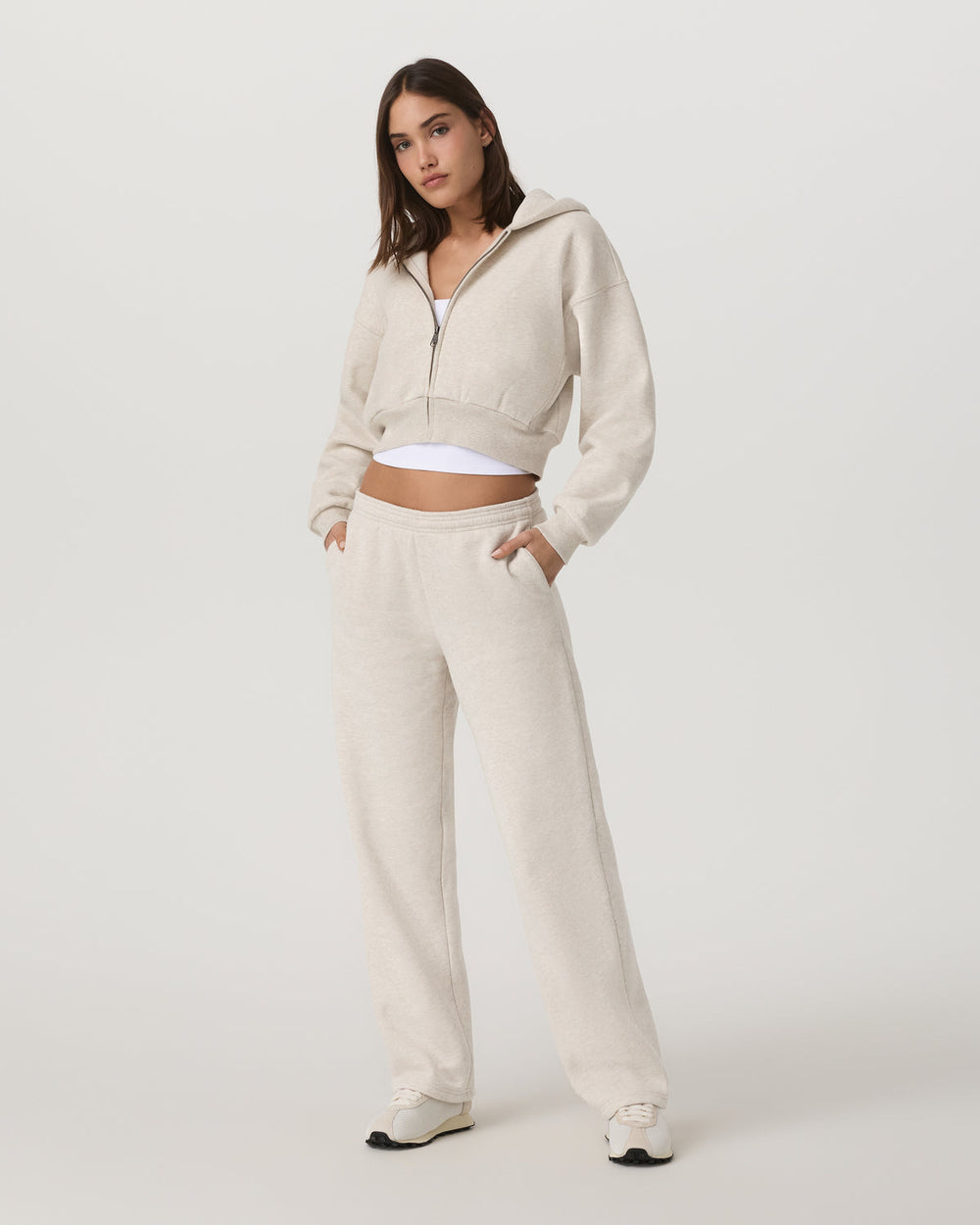 Restore Straight Leg Sweatpant - Long Bone Heather | Vuori sale