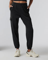 Boyfriend Cargo Sweatpant Black Heather Sweatpants | Vuori outlet