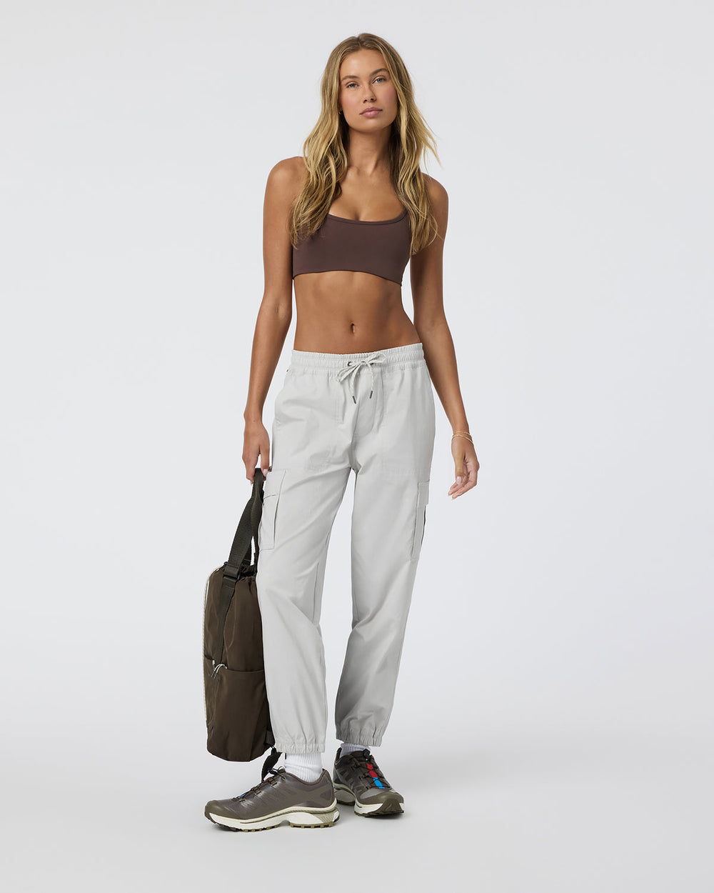 Birch Jogger Women's Silver Cloud Utility Joggers | Vuori discount