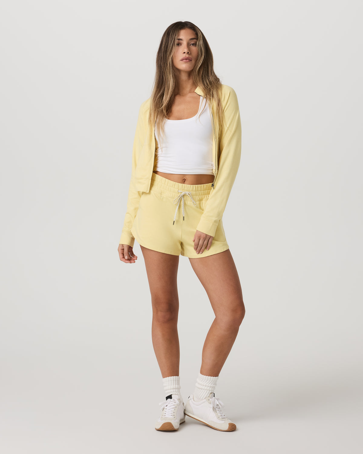 Women's Halo Performance Short 2.0 Lemon Snap Heather | Vuori outlet