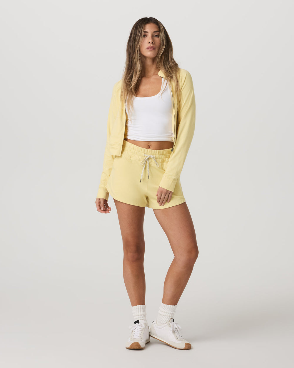 Women's Halo Performance Short 2.0 Lemon Snap Heather | Vuori outlet