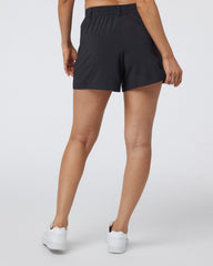 Villa Trouser Shorts Women's Black Pleated Shorts | Vuori discount