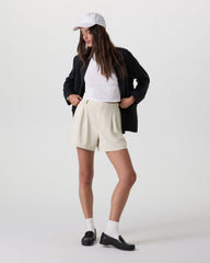 Villa Trouser Shorts Women's Mushroom Pleated Shorts | Vuori shop