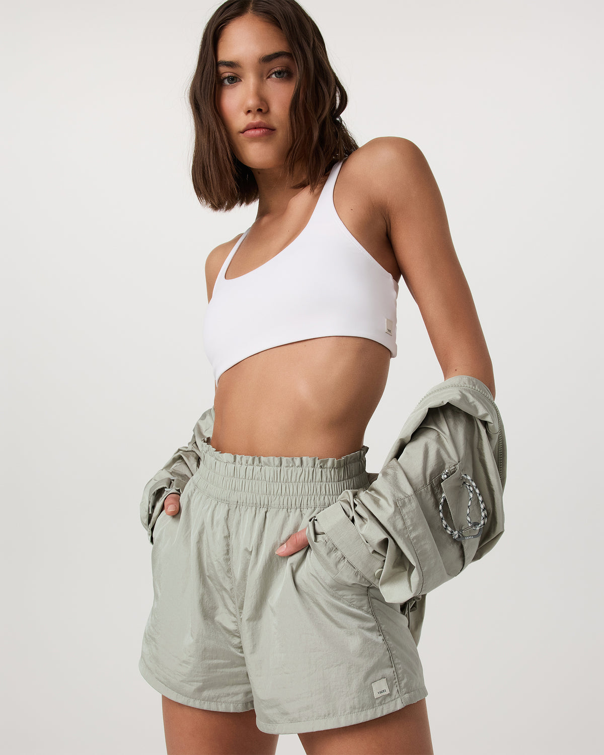 Dash Elevate Short Women's Talc Fitness Shorts | Vuori shop