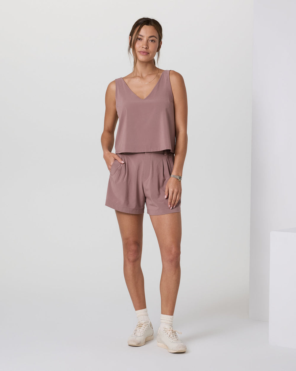 Villa Trouser Shorts Zion Rose Pleated Shorts | Vuori for sale