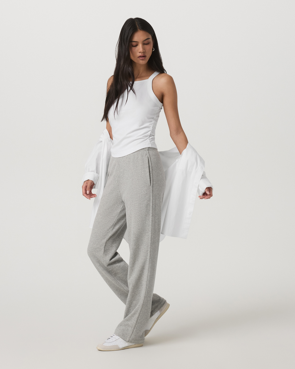 Pose Cooper Tank Women's White Square Neck Tank Top | Vuori online