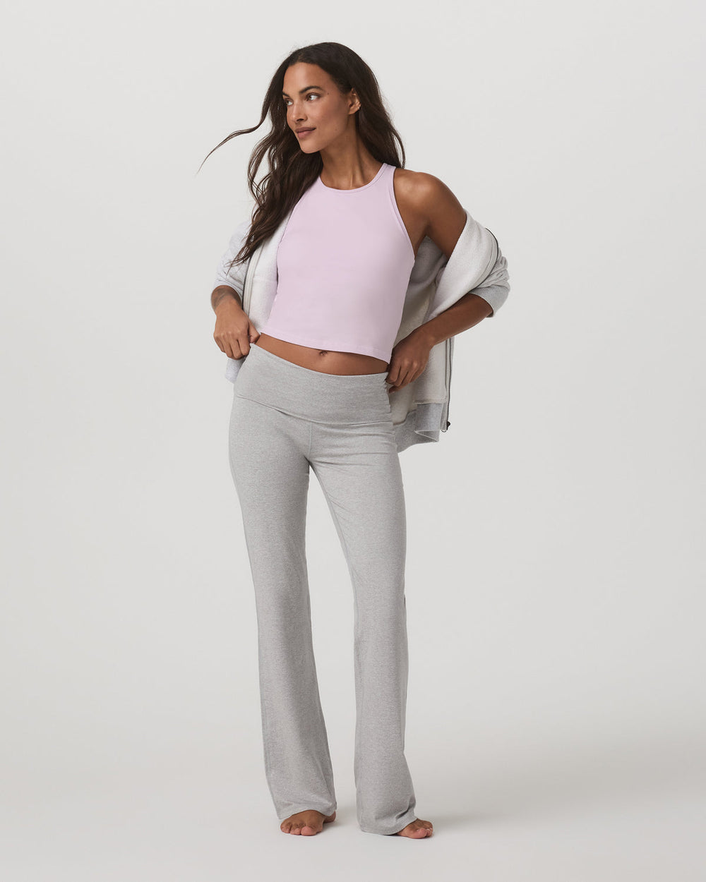 Pose Plyo Tank Women's Lilac Breeze Supportive Tank Top | Vuori shop