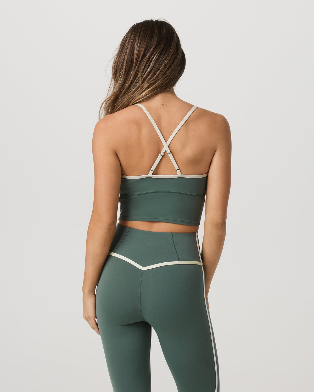 Vuori AllTheFeels™ Corset Tank Women's Agate Green Tank Top | Vuori discount