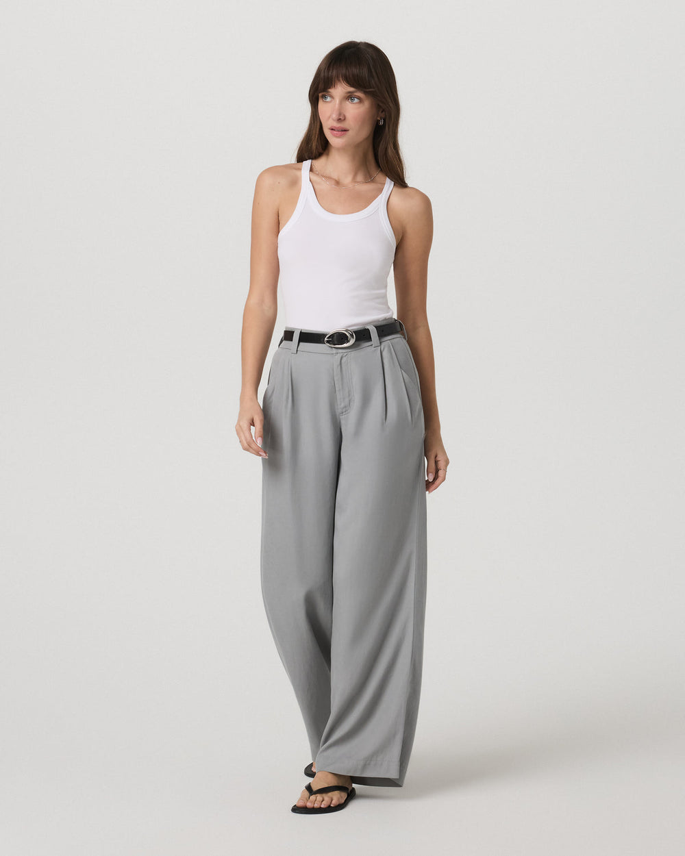 Cove Layering Tank Women's White Rib Knit Tank Top | Vuori sale