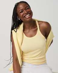 Cove Layering Tank Women's Lemon Snap Heather Tank Top | Vuori onsale