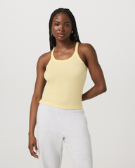 Cove Layering Tank Women's Lemon Snap Heather Tank Top | Vuori onsale