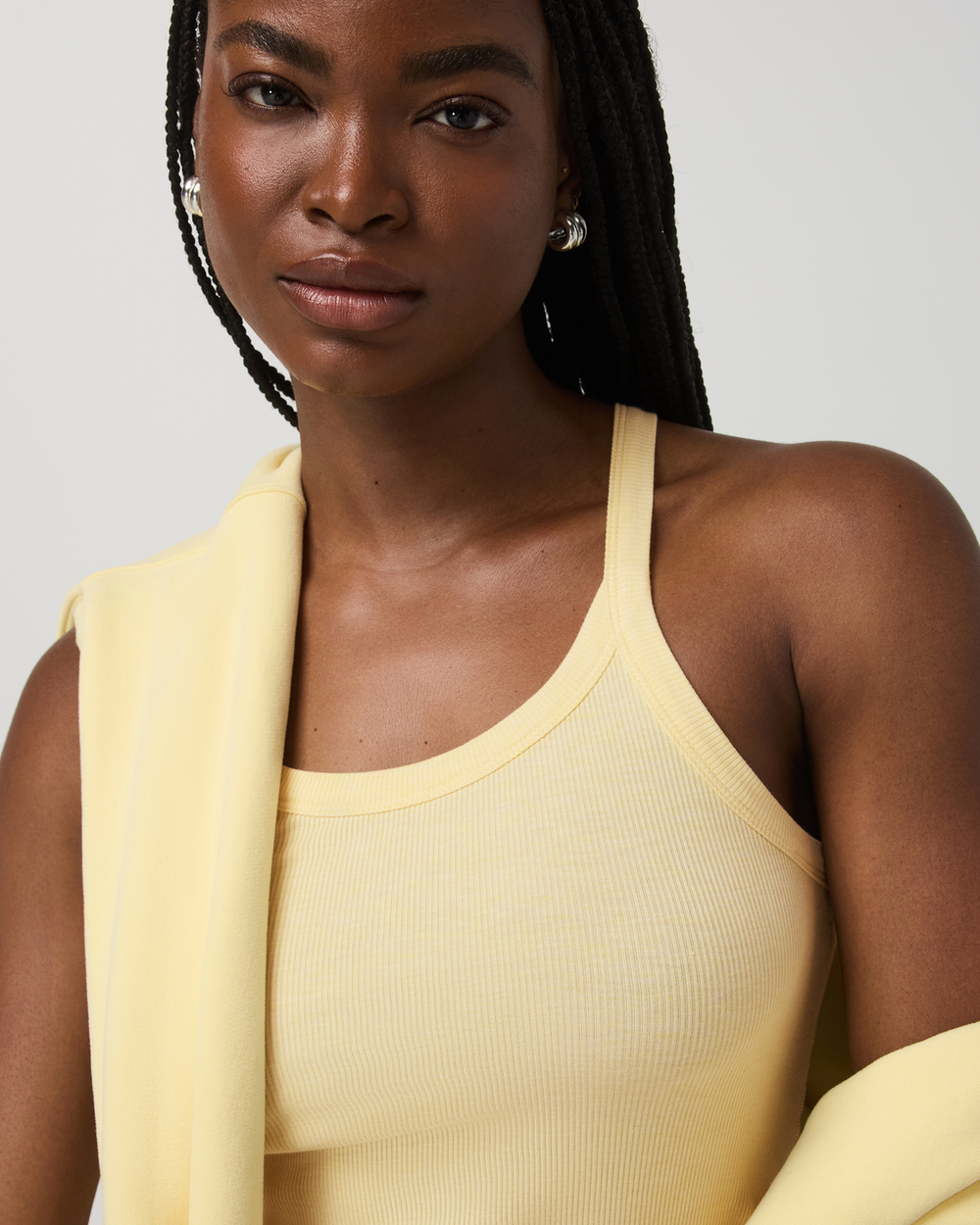 Cove Layering Tank Women's Lemon Snap Heather Tank Top | Vuori onsale