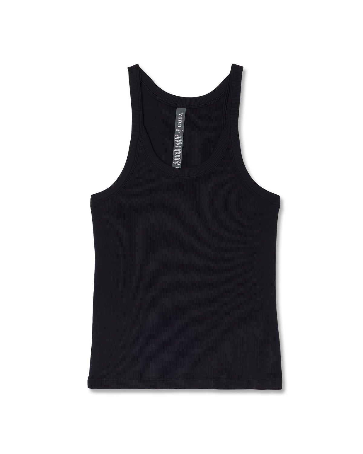 Cove Layering Tank Women's Black Rib Knit Tank Top | Vuori outlet