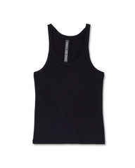 Cove Layering Tank Women's Black Rib Knit Tank Top | Vuori outlet