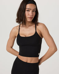 Vuori AllTheFeels™ Tank 2.0 Black Workout Tank Top | Vuori onsale