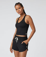 Halo Performance Crop 2.0 Black Heather Tank | Vuori onsale