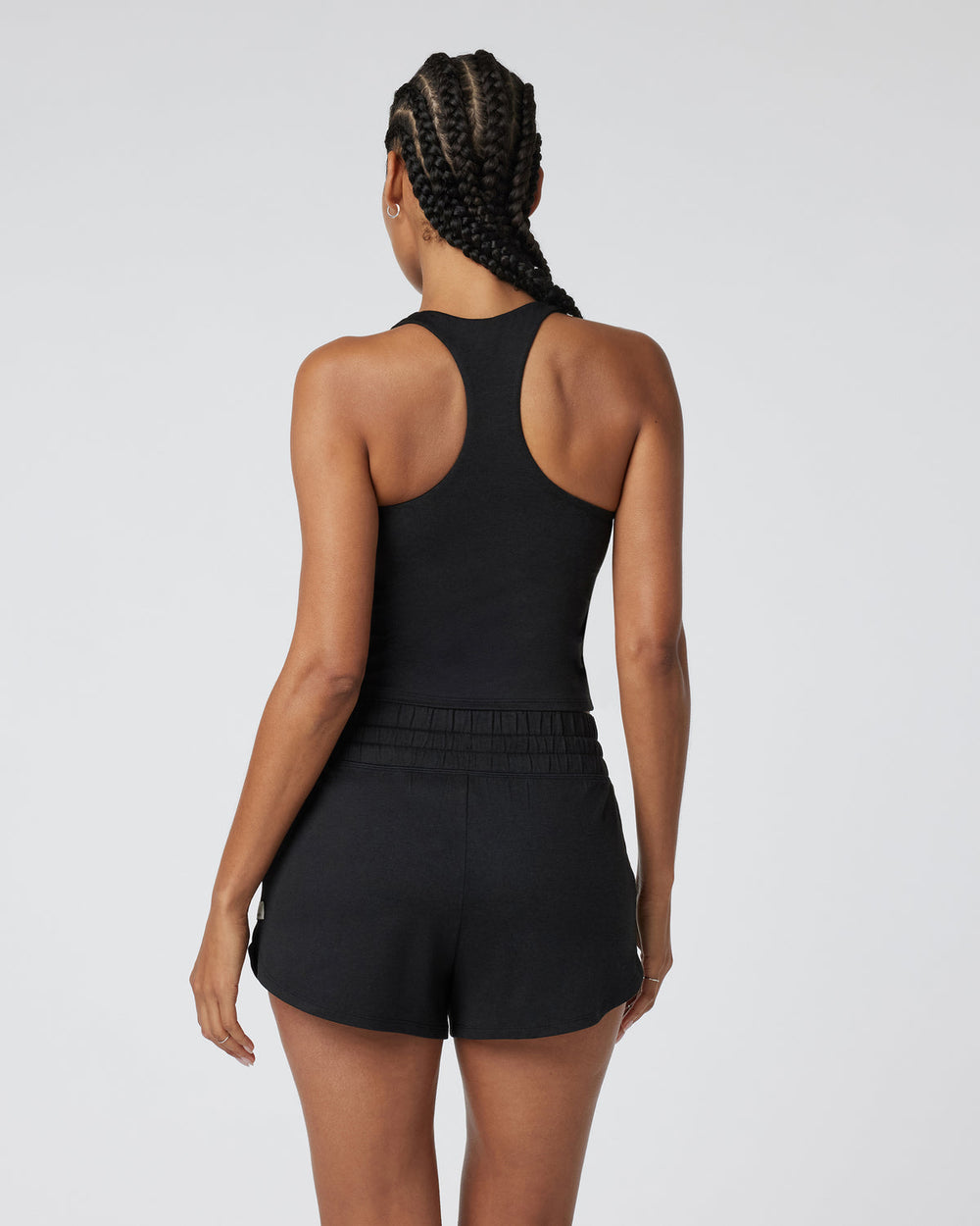 Halo Performance Crop 2.0 Black Heather Tank | Vuori onsale