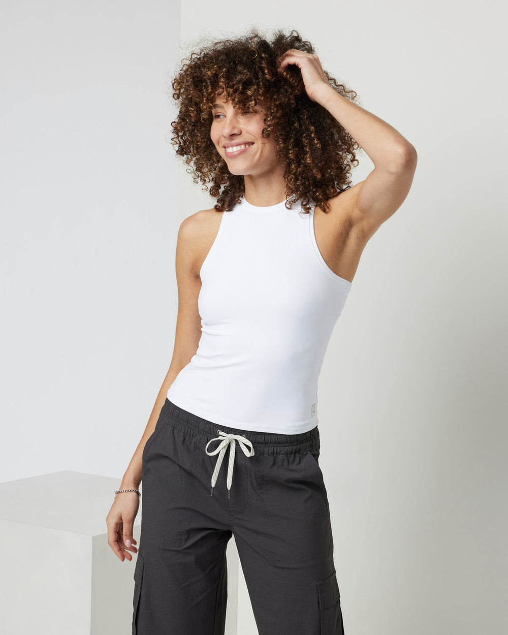 Vuori AllTheFeels Crew Tank White | Vuori sale