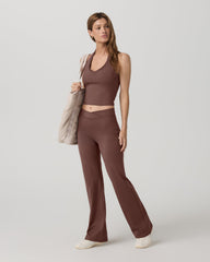 Inversion Rib Tank Women's Sable Halter Fitness Top | Vuori online