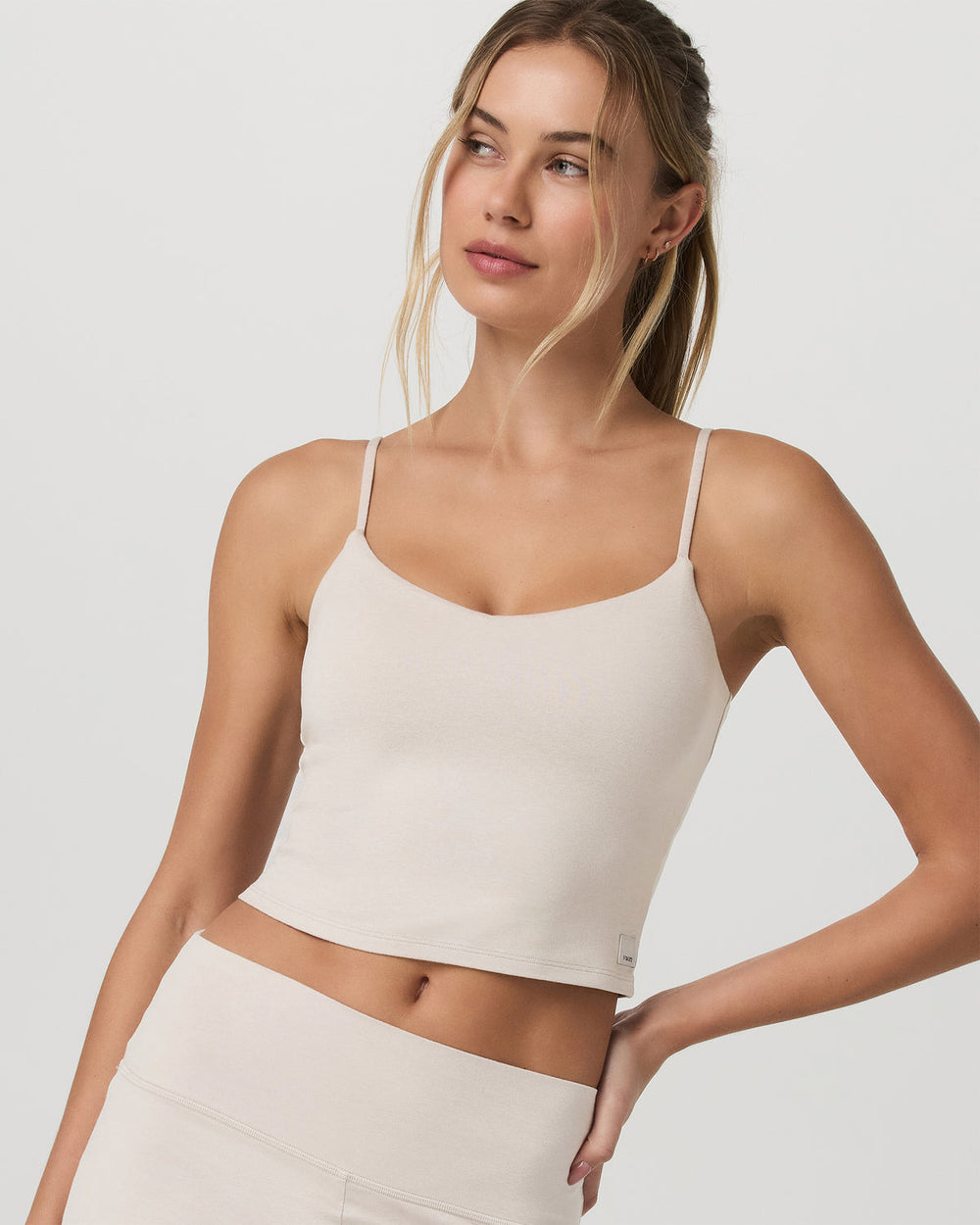 Halo Cami Women's Ecru Heather Performance Knit Top | Vuori sale