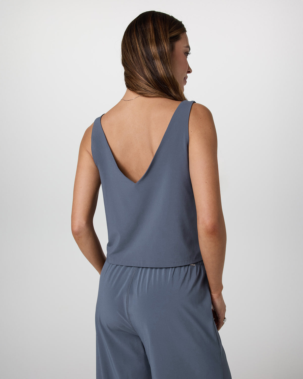 Villa Cropped Tank Azure | Vuori onsale