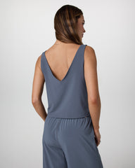 Villa Cropped Tank Azure | Vuori onsale